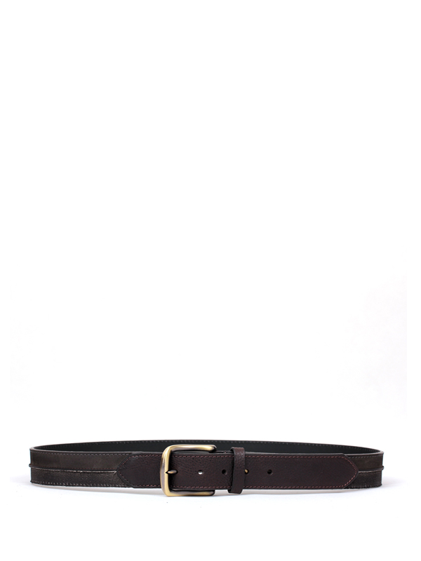 کمربند مردانه غیر رسمی چرم و کتان