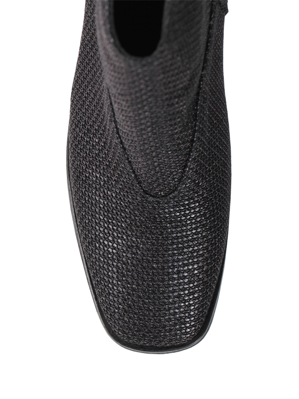 بوت پاشنه دار زیپی پارچه ای