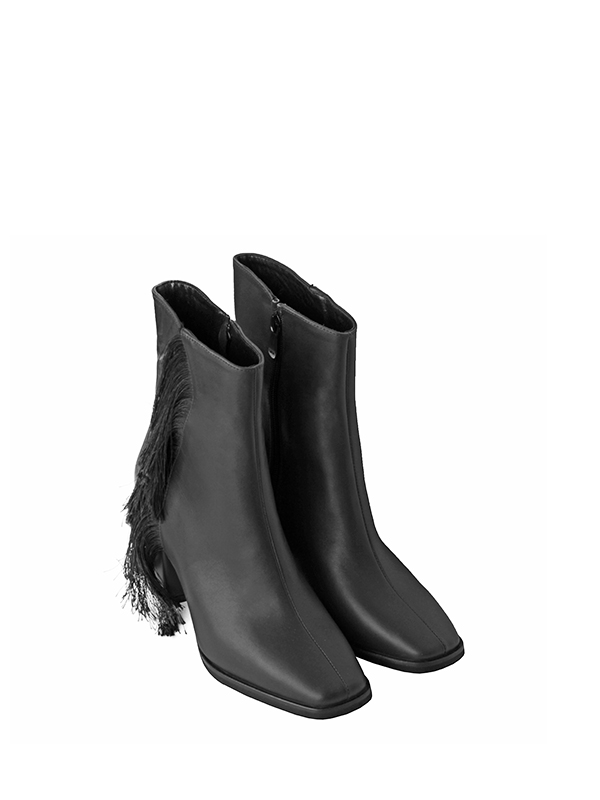 بوت پاشنه دار زیپی