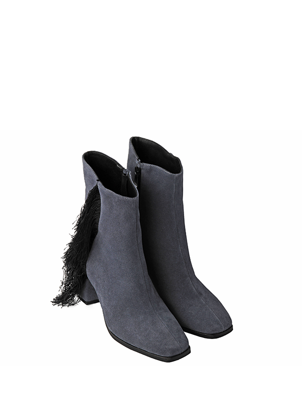 بوت پاشنه دار زیپی