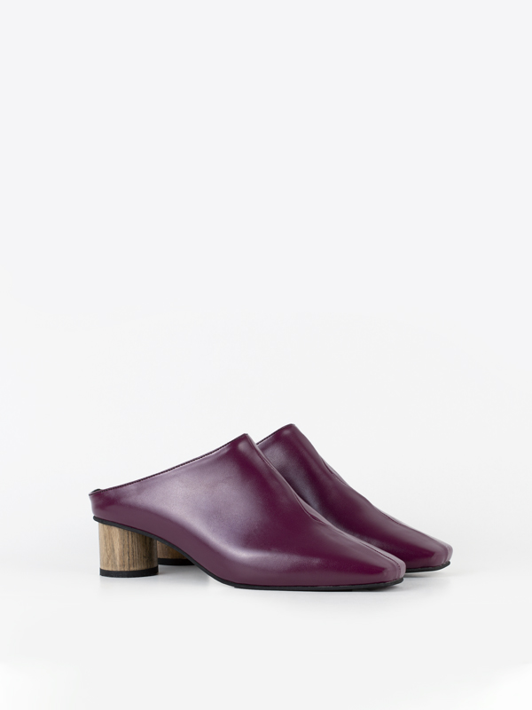 نعلین وگن پاشنه چوبی