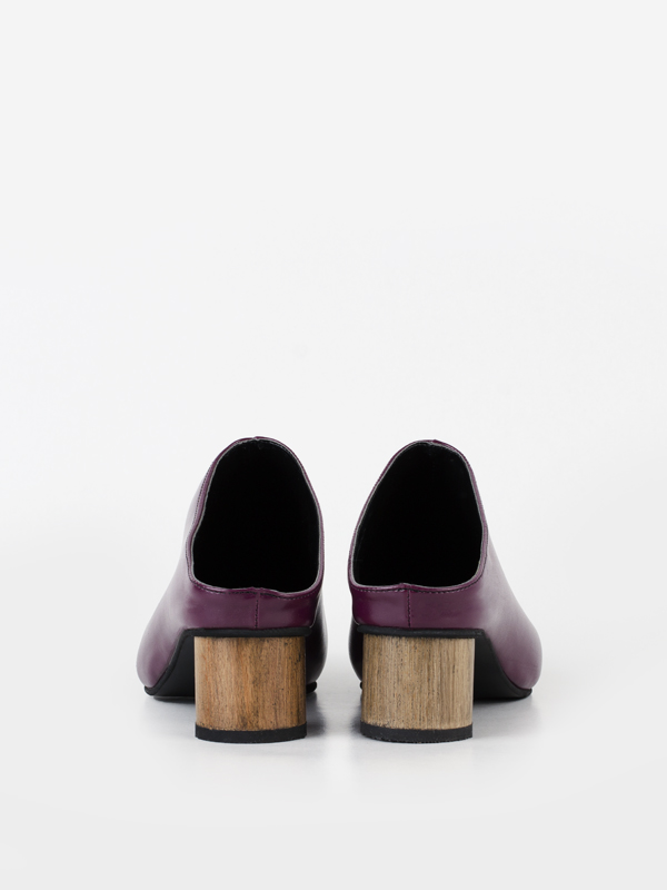 نعلین وگن پاشنه چوبی