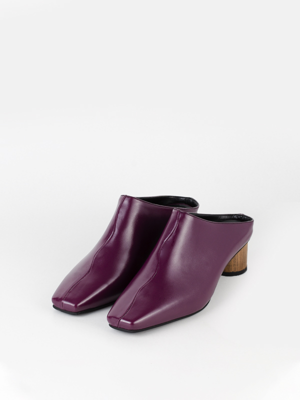 نعلین وگن پاشنه چوبی