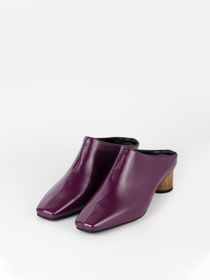 نعلین وگن پاشنه چوبی