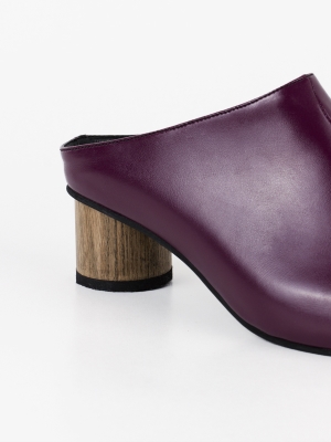 نعلین وگن پاشنه چوبی