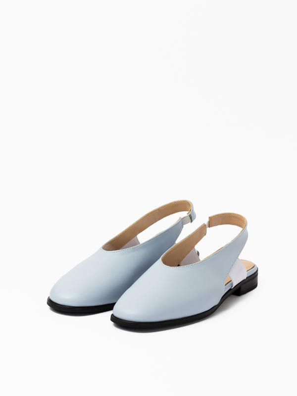 پامپ زنانه پشت باز آبی روشن