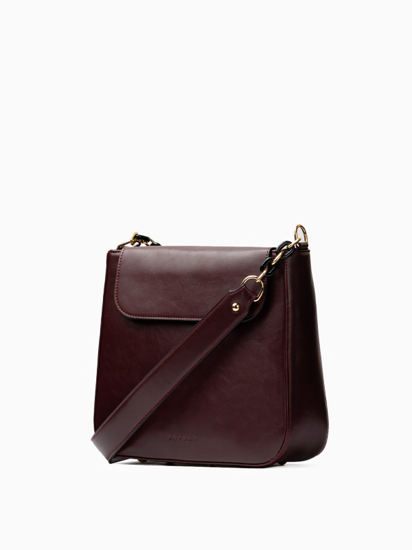 کیف زنانه دوشی زرشکی