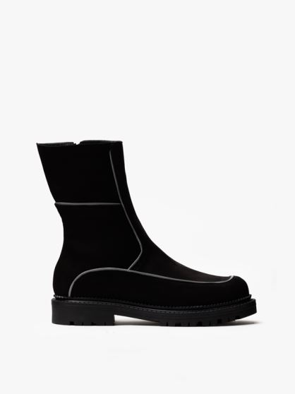 بوت ساعتی گانت دار زیپی مشکی نبوک