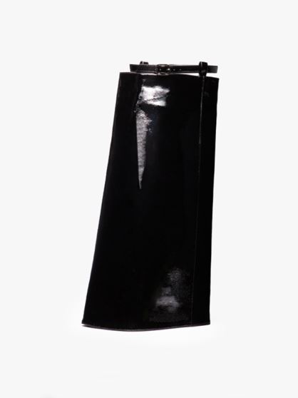 گتر ساق مشکی ورنی وگن