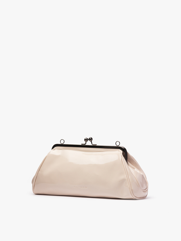 کلاچ دوشی زنانه کاراملی