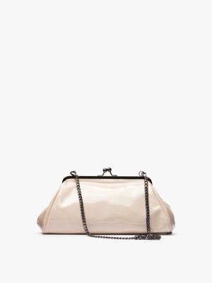 کلاچ دوشی زنانه کاراملی