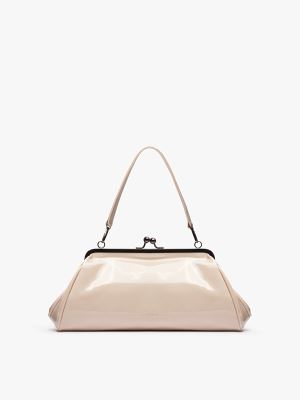 کلاچ دوشی زنانه کاراملی