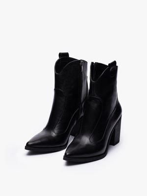 بوت کابوی نوک تیز زنانه مشکی سافتی