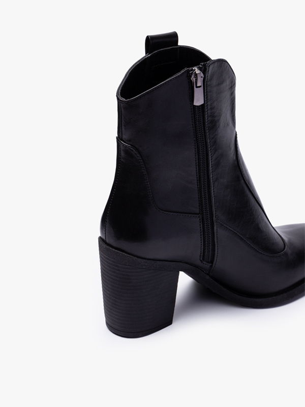 بوت کابوی نوک تیز زنانه مشکی سافتی