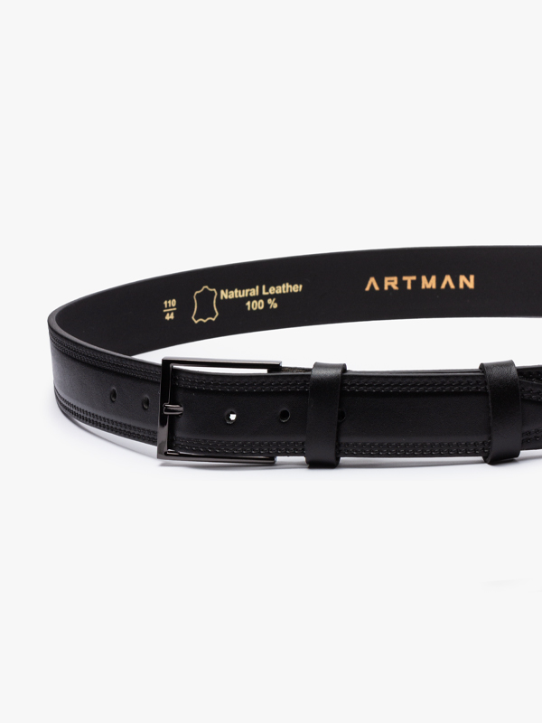 کمربند 3.5 سانت مشکی 3502