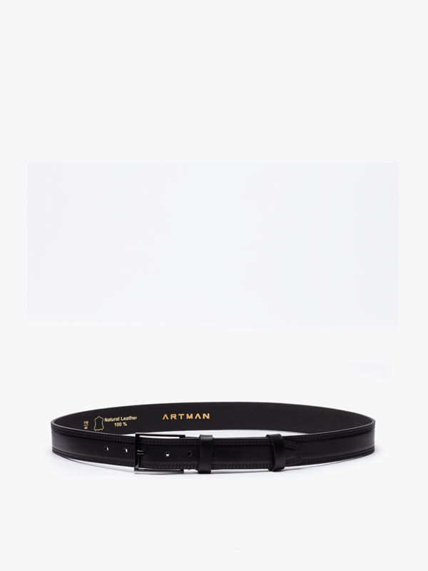 کمربند 3.5 سانت مشکی 3502