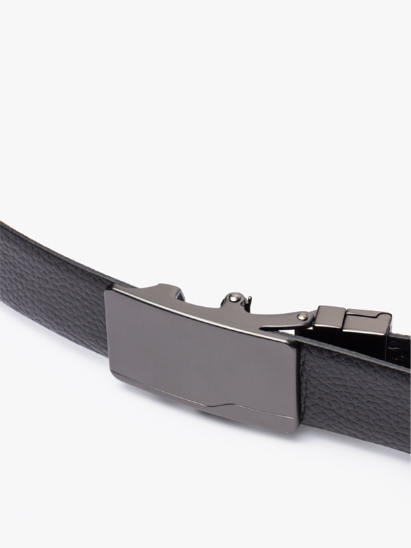 کمربند 3.5 سانت دوبر مشکی-قهوه ایی ریلی F سگک ساده