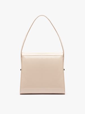 کیف زنانه دستی و دوشی ورنی استخوانی